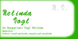 melinda vogl business card